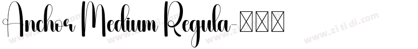 Anchor Medium Regula字体转换